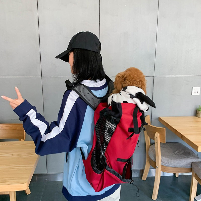 Front-Facing Dog Carrier Backpack with Legs Out