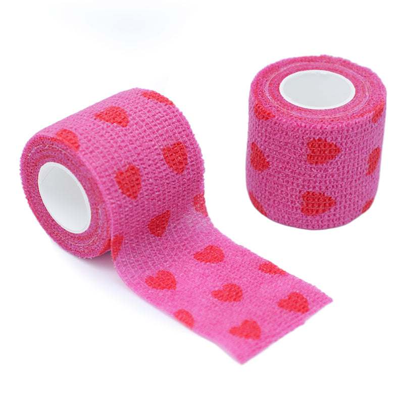 Self-Adhesive Pet Bandage Wrap - Paw Print Vet Tape