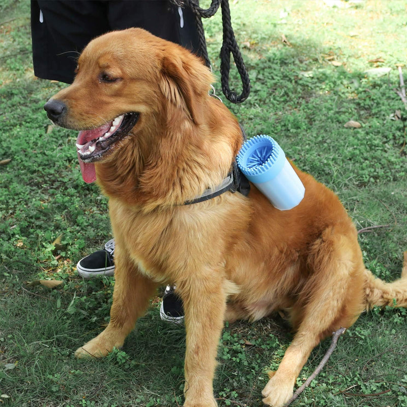 Portable Dog Paw Cleaner Cup with Soft Silicone Bristles