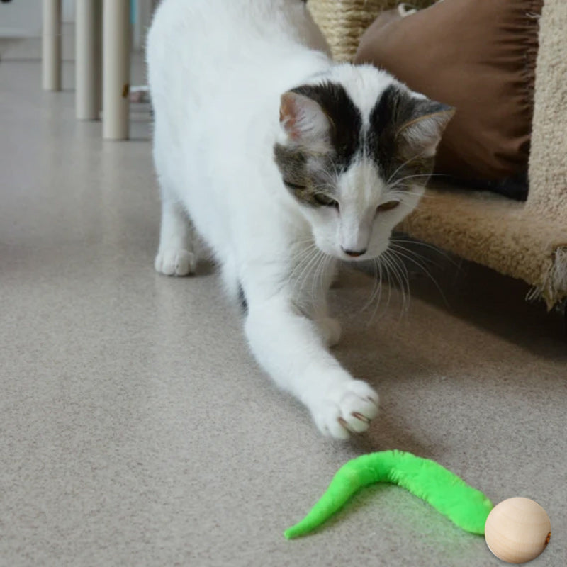Wiggly Tail Cat Toy Set with Jingle Bells - 5 Pack