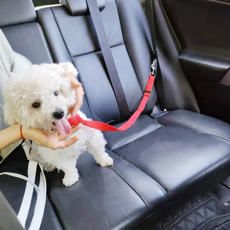 Adjustable Dog Car Seatbelt Headrest Restraint