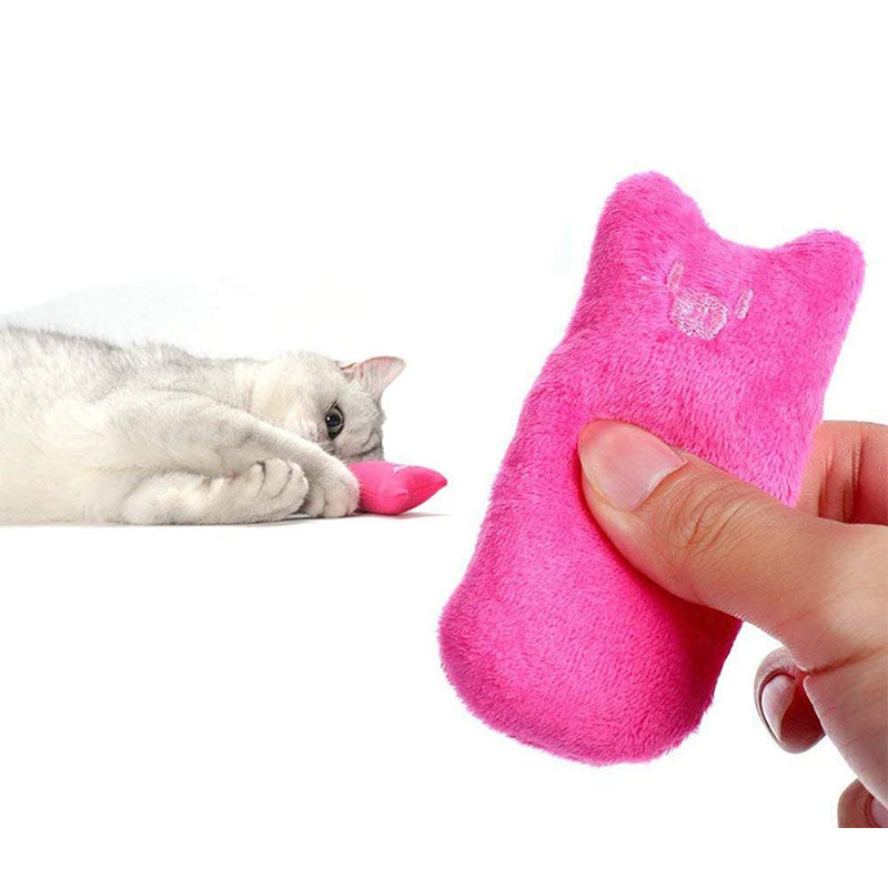 Catnip Kicker Plush Toy for Teeth & Play