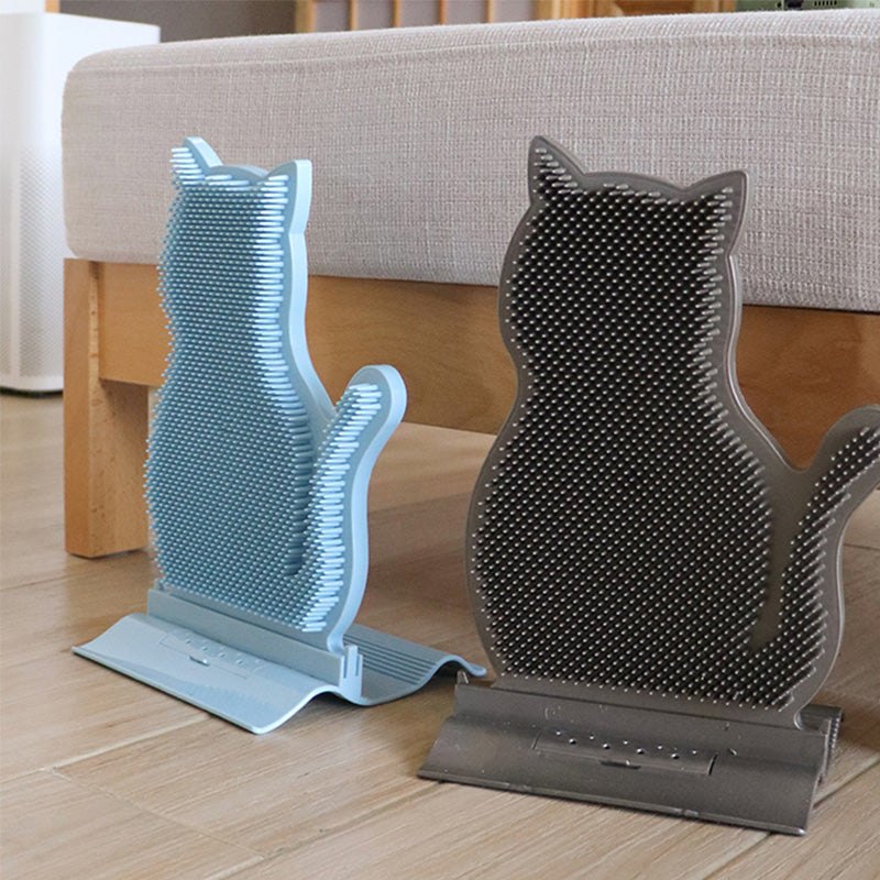 Cat Self-Groomer Corner Massage Brush with Catnip