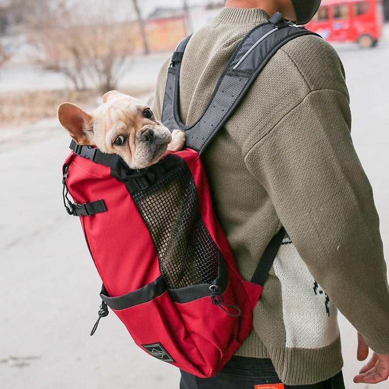 Front-Facing Dog Carrier Backpack with Legs Out