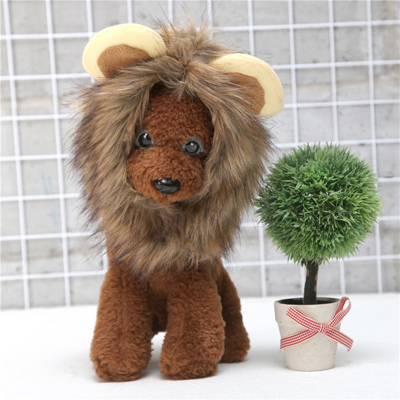 Lion Mane Costume Hat for Cats & Small Dogs