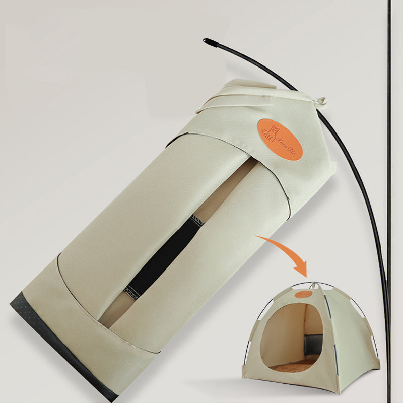 Breathable Pet Teepee Tent Bed with Cooling Mat