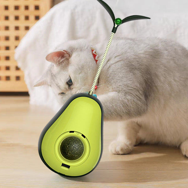 Avocado Wobbler — 3-in-1 Interactive Cat Toy & Catnip