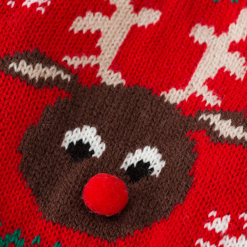Christmas Reindeer Knit Pet Sweater for Dogs & Cats