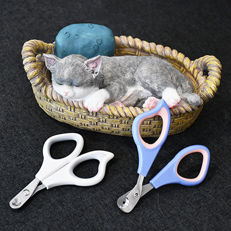 Pet Nail Clippers with Safety Hole for Cats & Small Dogs