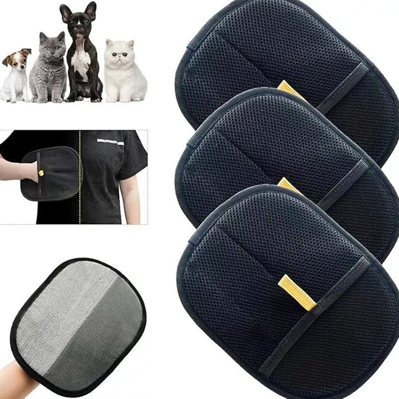 Double-Sided Pet Grooming Glove for Shedding Hair