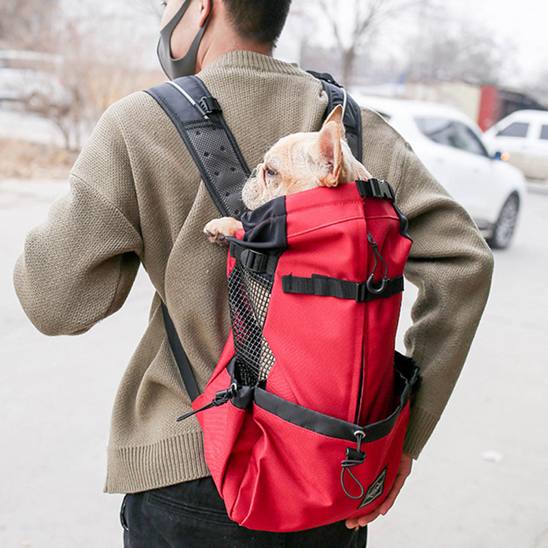 Front-Facing Dog Carrier Backpack with Legs Out