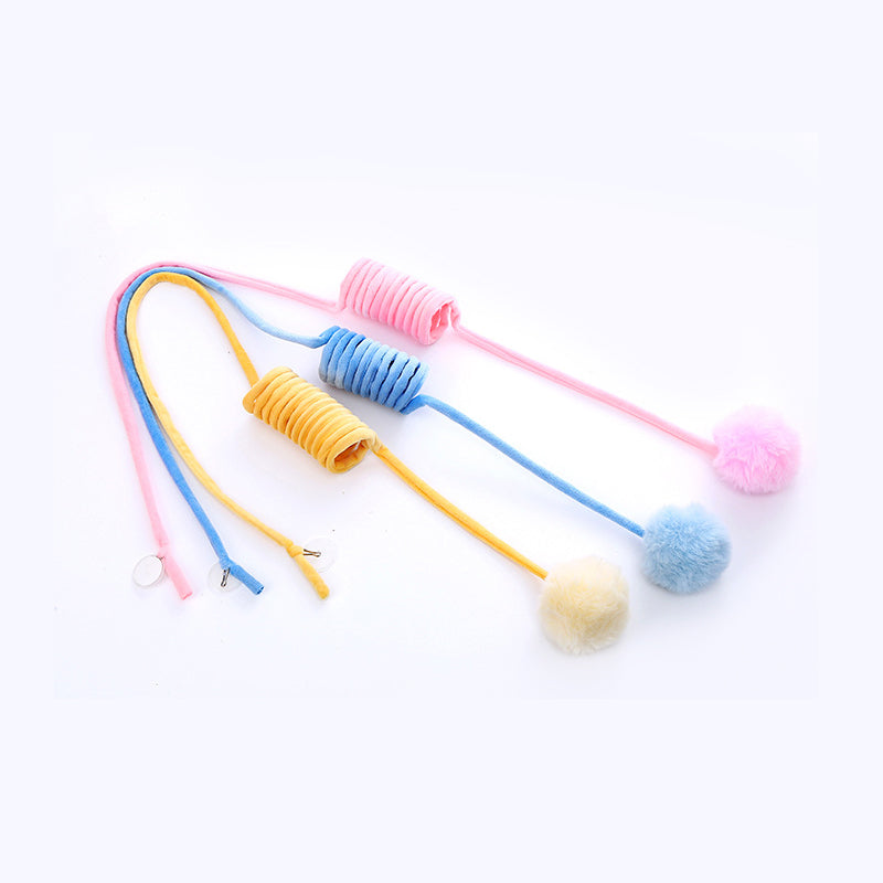 Suction Cup Cat Teaser Wand for Hands-Free Play