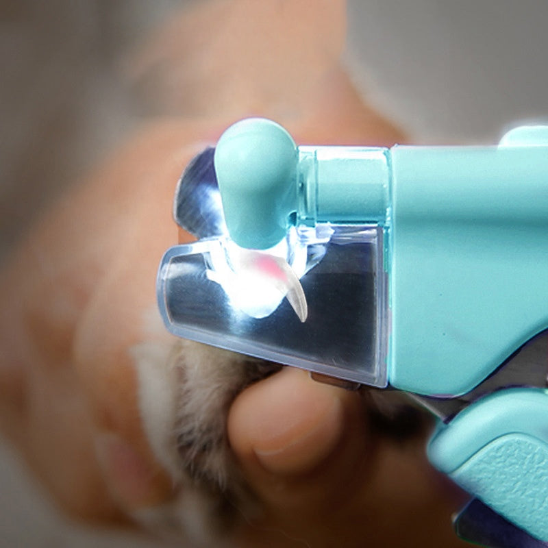 LED Pet Nail Clipper with Nail Trapper & File