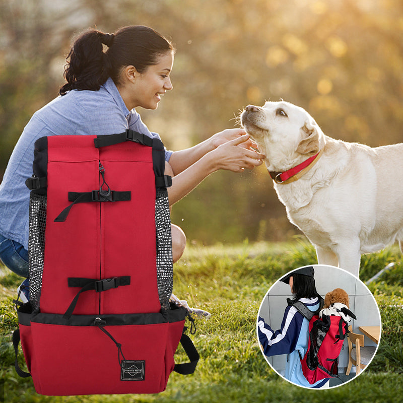 Front-Facing Dog Carrier Backpack with Legs Out