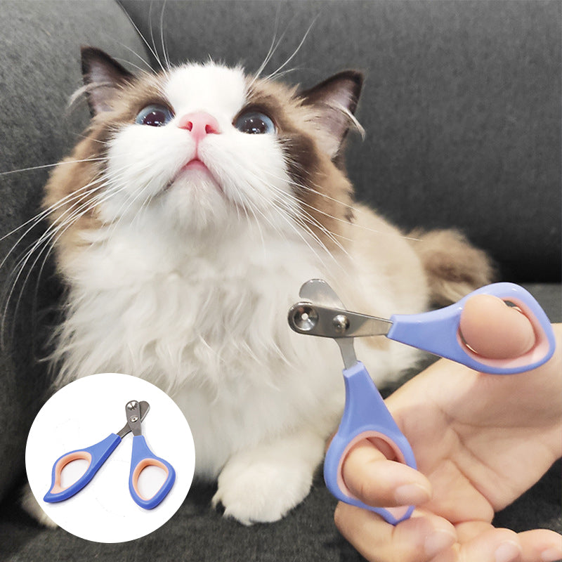 Pet Nail Clippers with Safety Hole for Cats & Small Dogs