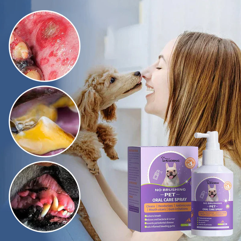 No-Brush Dental Spray for Dogs & Cats - Fresh Breath