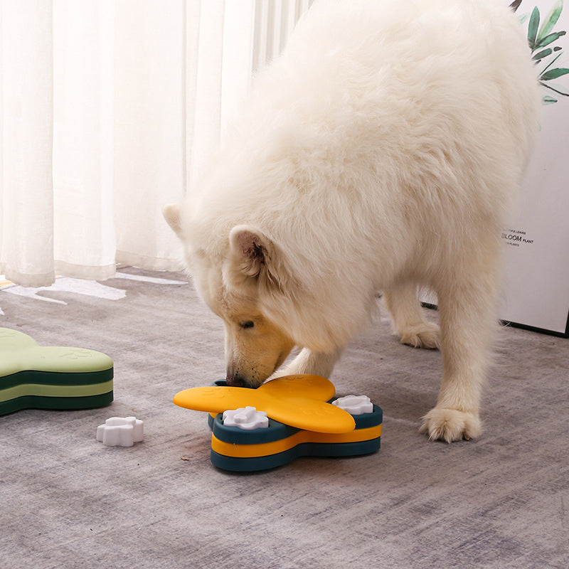 Spinning Puzzle Slow Feeder Bowl for Dogs