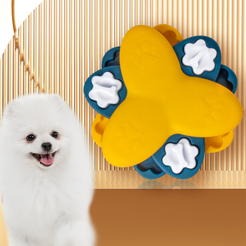 Spinning Puzzle Slow Feeder Bowl for Dogs