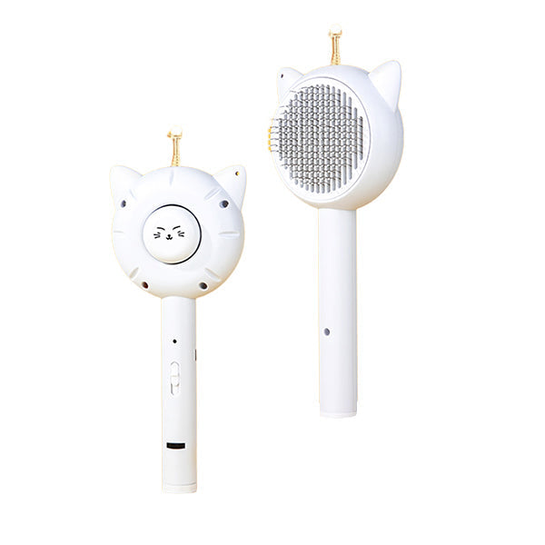 3-in-1 Cat Grooming Comb with Retractable Teaser & Laser
