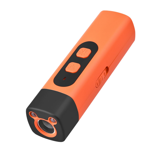 Rechargeable Ultrasonic Dog Bark Deterrent with Flashlight