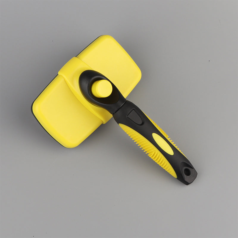 Self-Cleaning Slicker Brush for Shedding Dogs & Cats