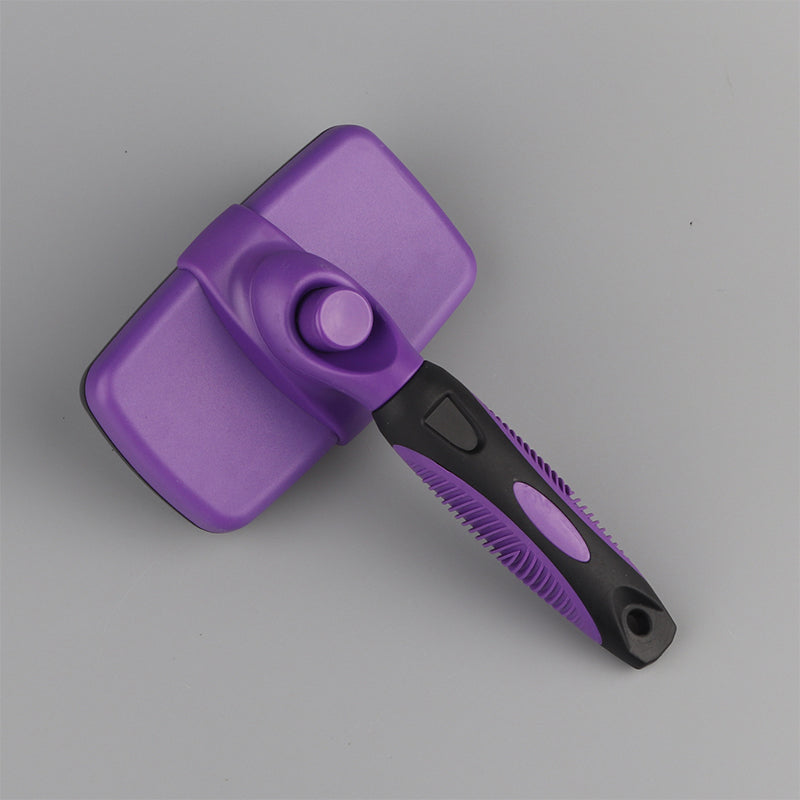 Self-Cleaning Slicker Brush for Shedding Dogs & Cats