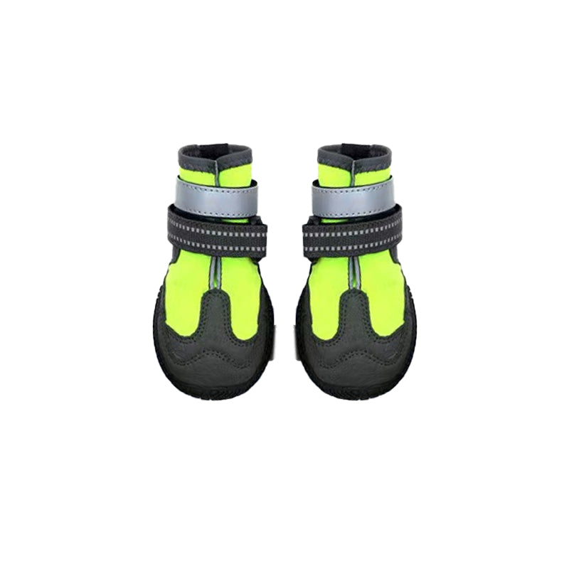 Waterproof Dog Boots with Reflective Straps (Set of 4)
