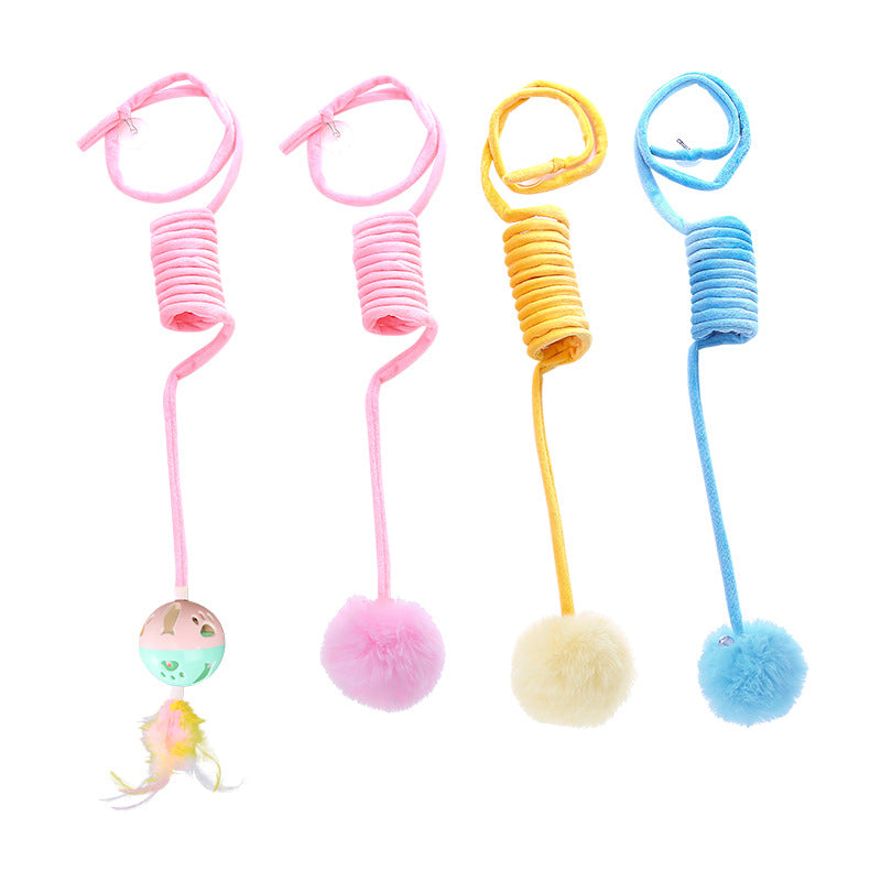 Suction Cup Cat Teaser Wand for Hands-Free Play