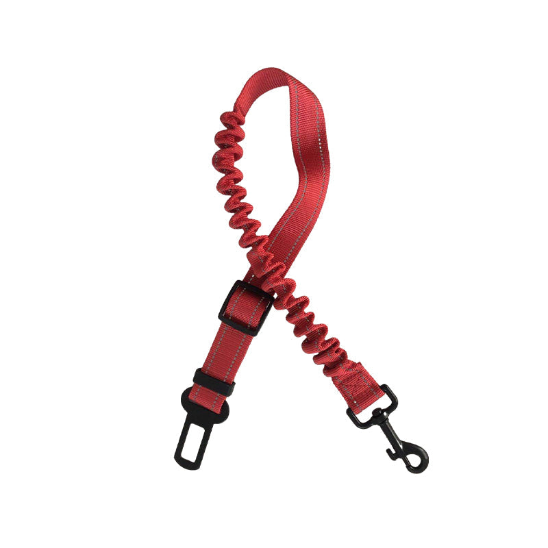 Elastic Dog Car Seat Belt with Shock-Absorbing Bungee
