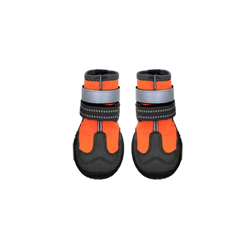 Waterproof Dog Boots with Reflective Straps (Set of 4)