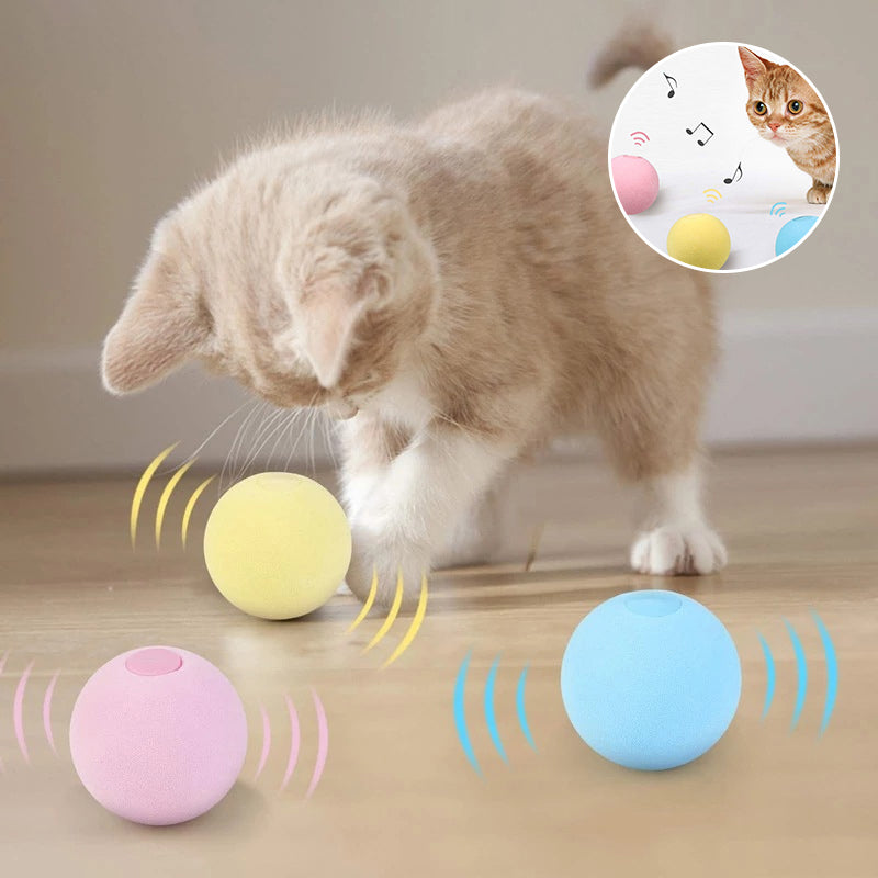 Smart Chirping Cat Ball - Touch-Activated Sounds