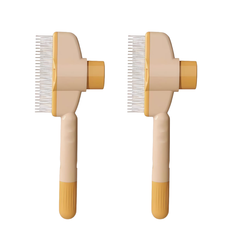 Self-Cleaning Slicker Brush for Shedding Cats & Dogs