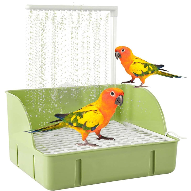 Automatic Bird Bath with Rain Shower & Water Circulation