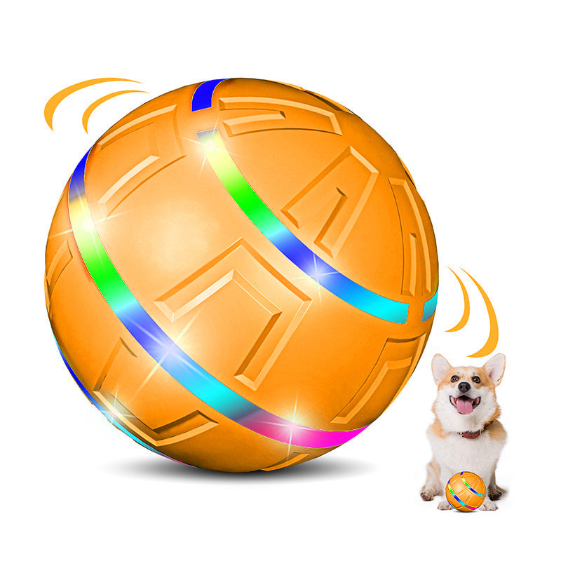 Interactive LED Motion Dog Ball - Self-Rolling Pet Toy