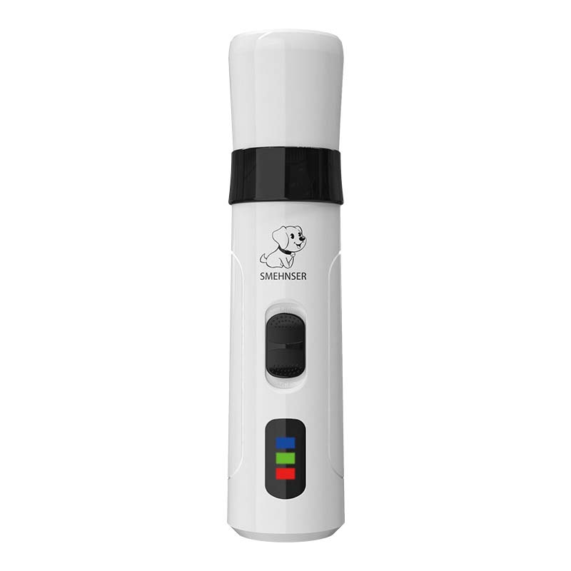 LED Pet Nail Grinder - Quiet Rechargeable Paw Trimmer